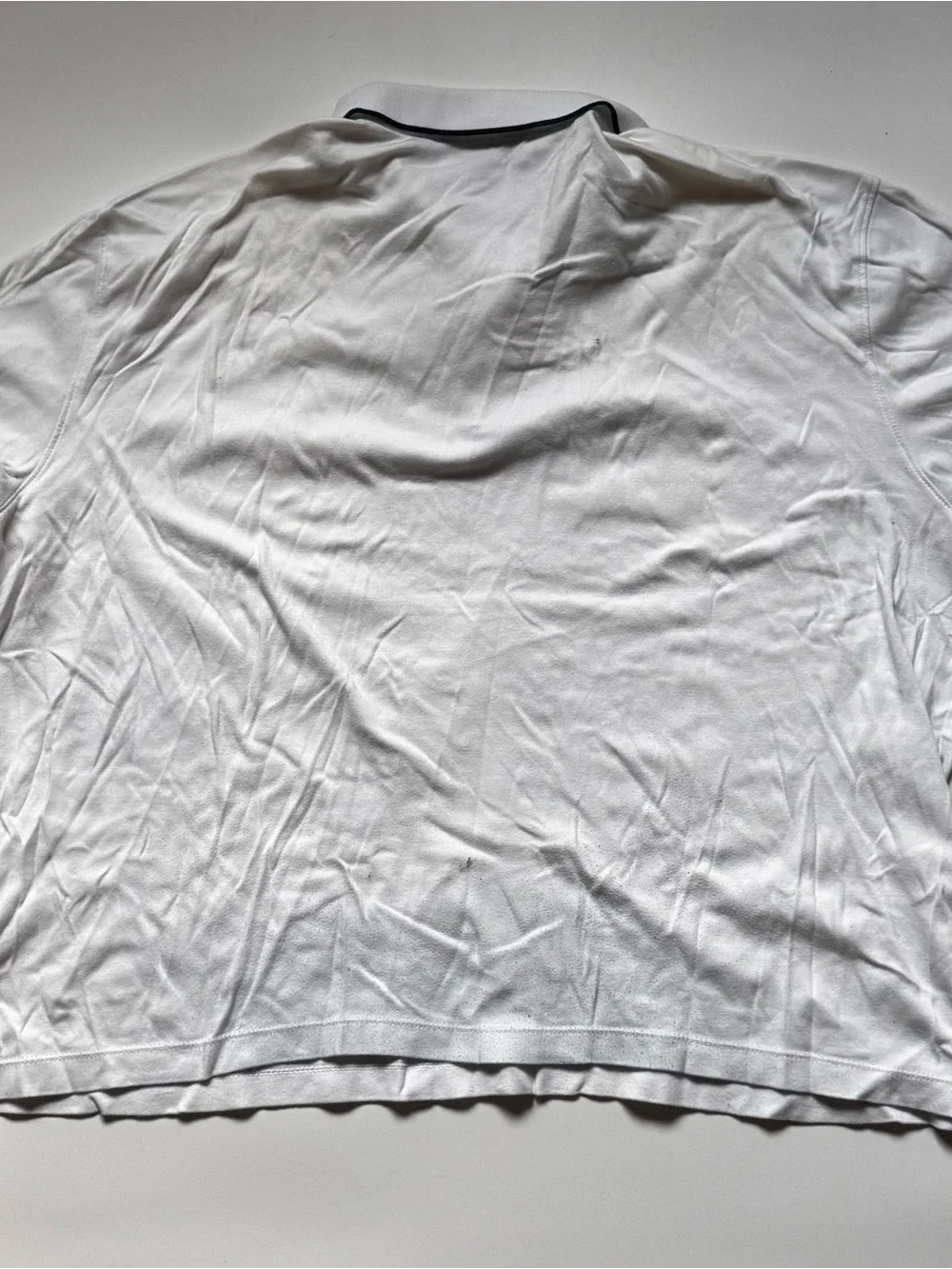 Banana Republic Factory White Polo with Black Trim